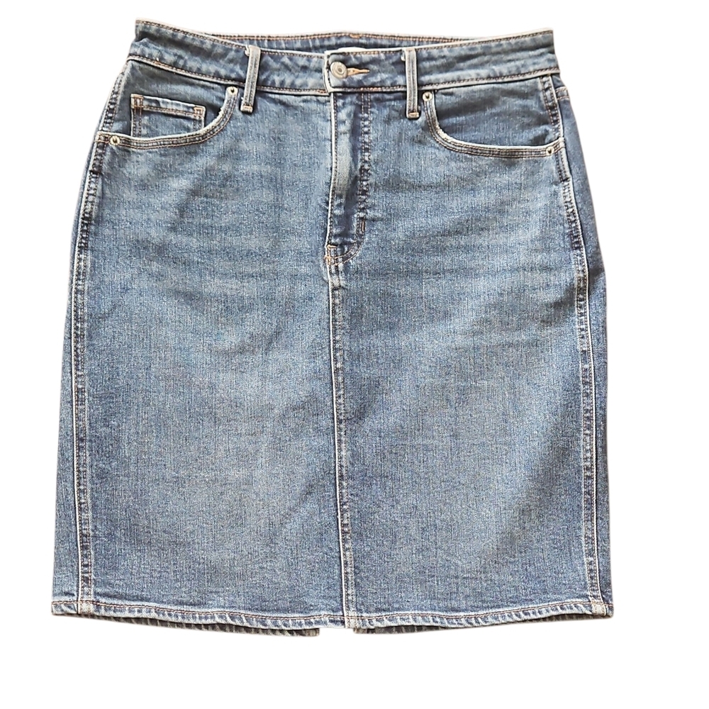 Old Navy Midi Denim, Jeans  Skirt In Blue